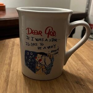 “DEAR GOD” IF I WAS A STAR I'D LIKE TO BE A VERY BRIGHT ONE MUG